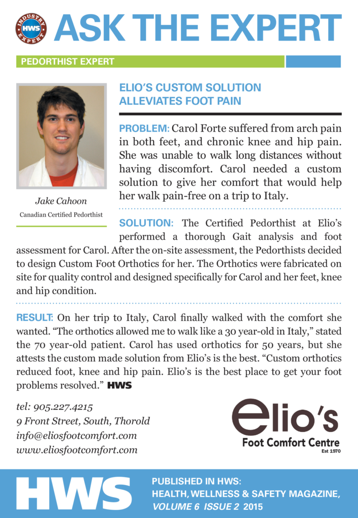 Ask Elio's Expert - arch pain - knee pain
